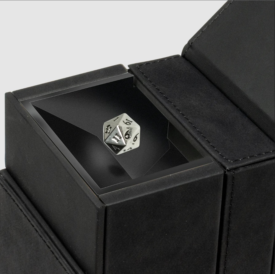 Ultra Pro Alcove Tower Dice Rolling & Storage - Jet Black